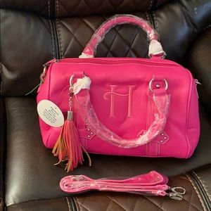 Initials inc “H” signature barrel purse - pink